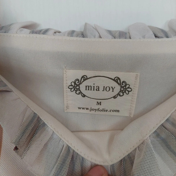 Mia Joy Joyfolie Puff Sleeve Dress Size Meduim - Picture 4 of 9